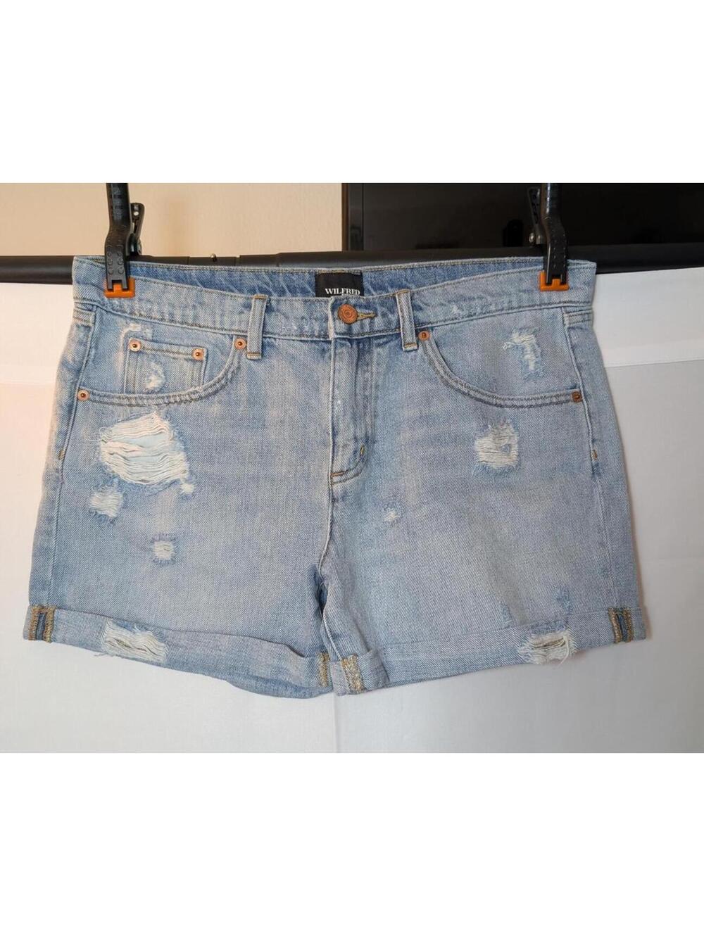 Wilfred Free Distressed Denim Shorts - Women's Size 29